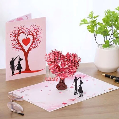 Paper Love Flower Bouquet Pop-Up Card