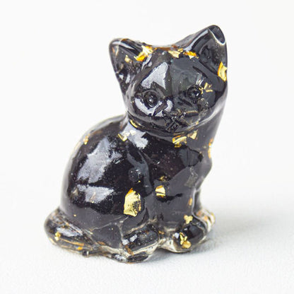 Handmade Natural Crystal Gemstone Sitting Cat
