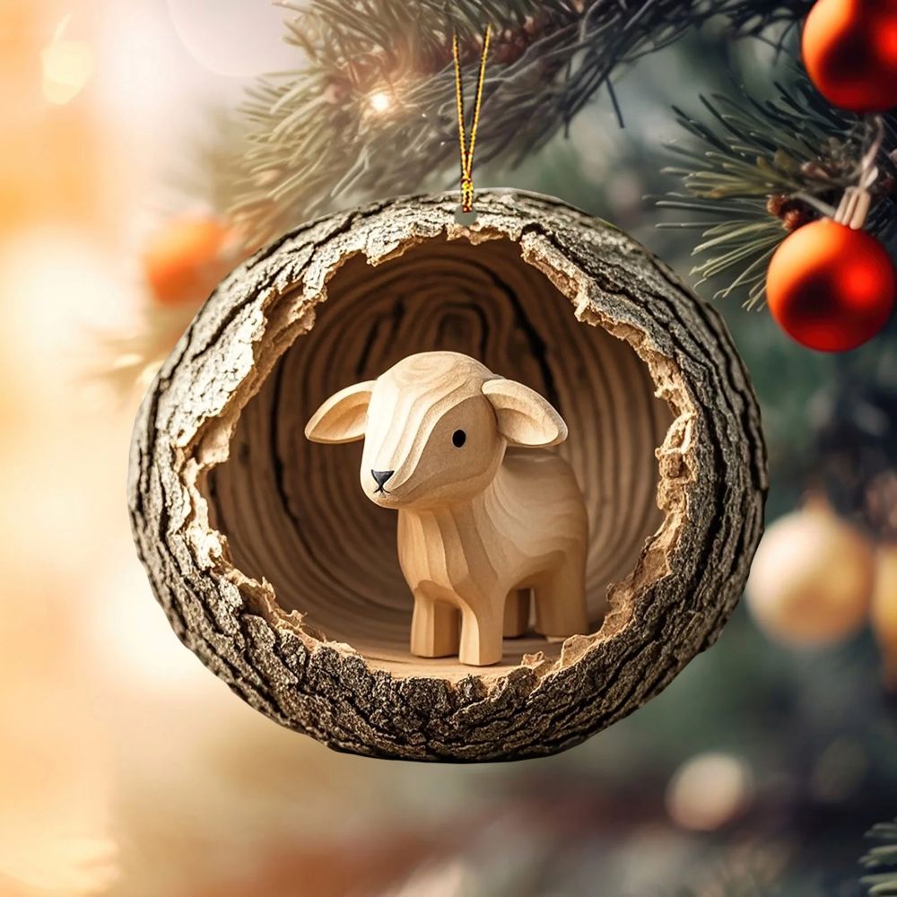 Sheep - Animal Christmas Ornament CH098