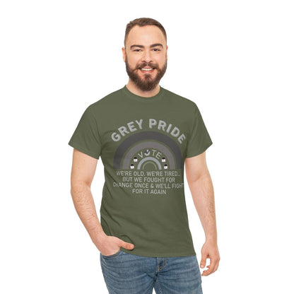 Grey Pride T-Shirt – Inspirational Aging With Strength Graphic Tee