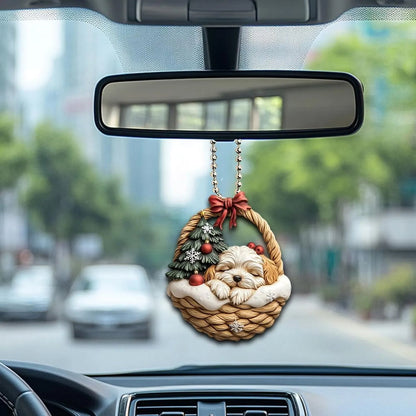 Havanese In Mini Basket Ornament - MB025