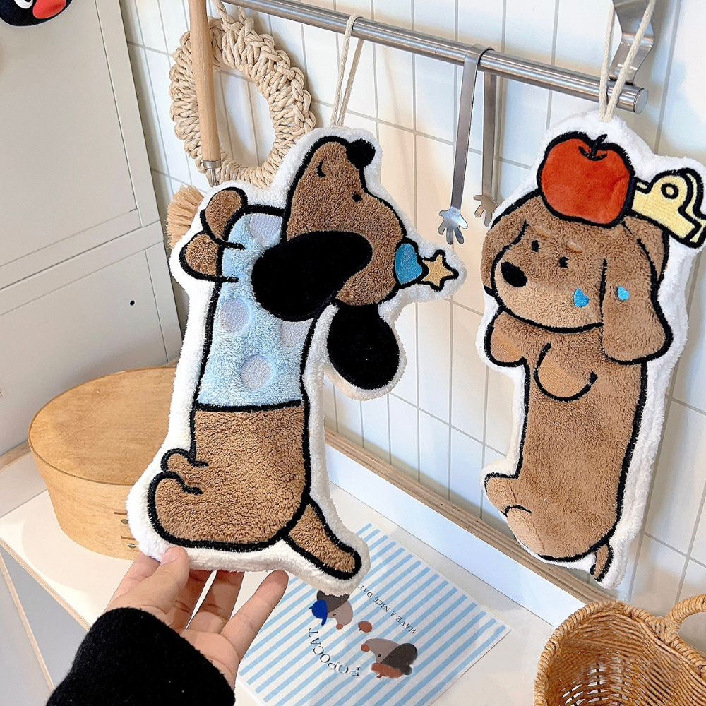 Adorable Dog Hand Towels - Star Dachshund