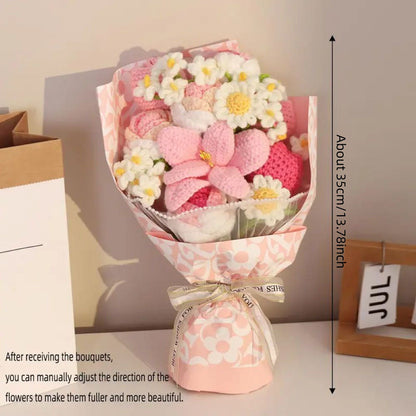 Handmade Crochet Flower Bouquet