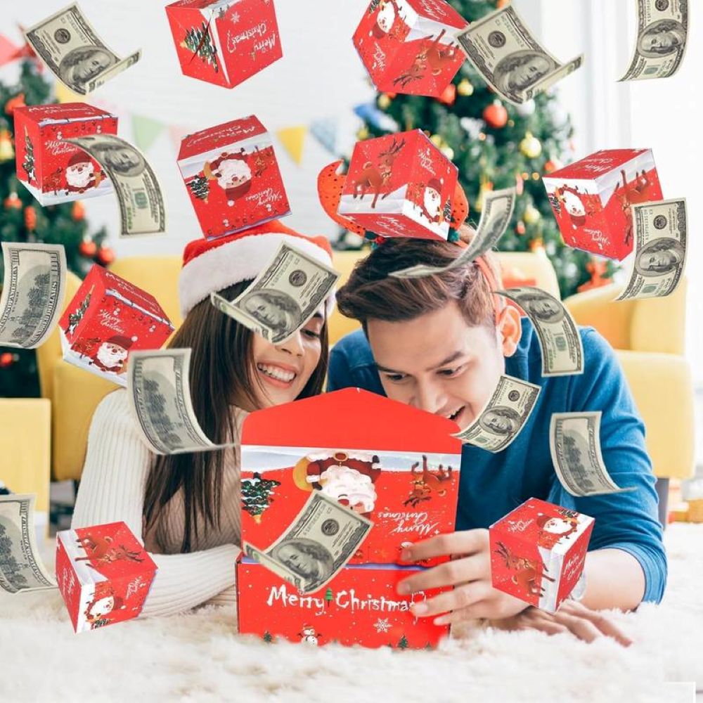 Surprise Gift Box Explosion Unique Folding Bouncing Red Envelope Cash Box