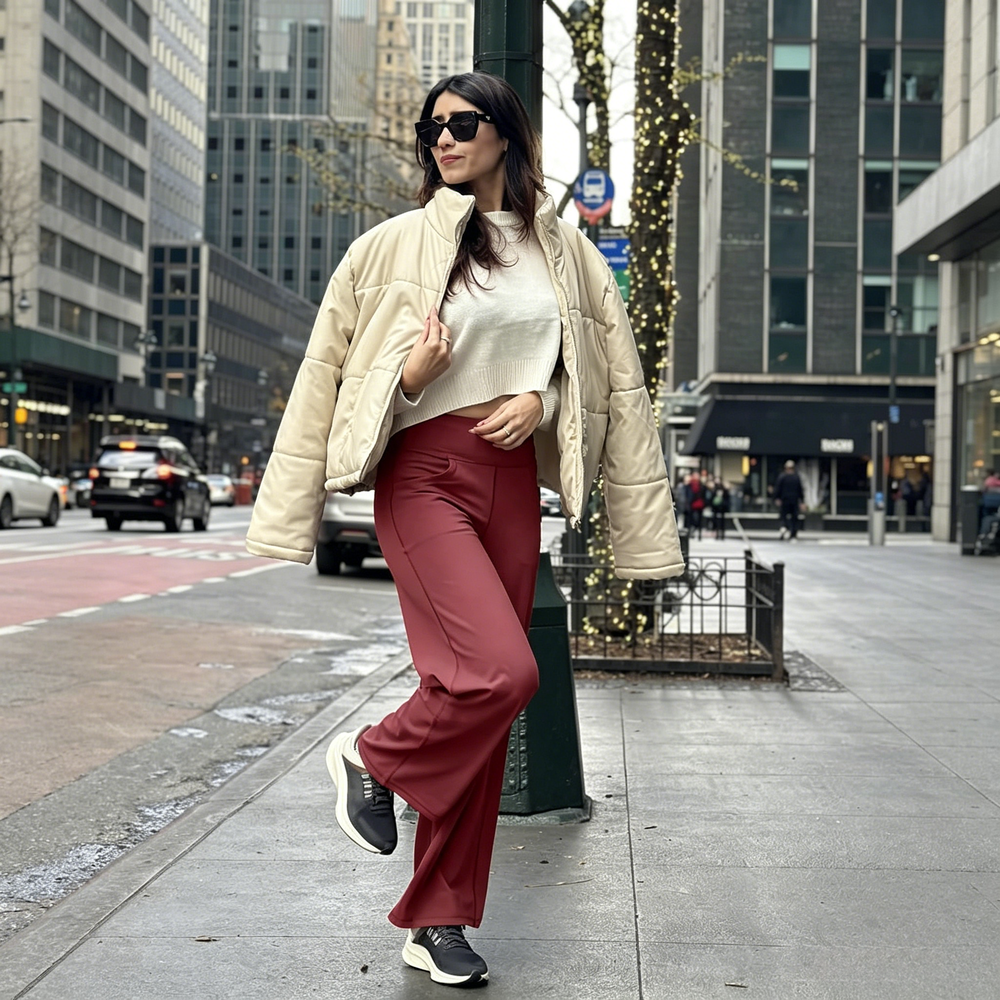 Wide Leg Pants Woman Yoga Pants with Pockets Stretch Loose Casual Lounge Sweatpants