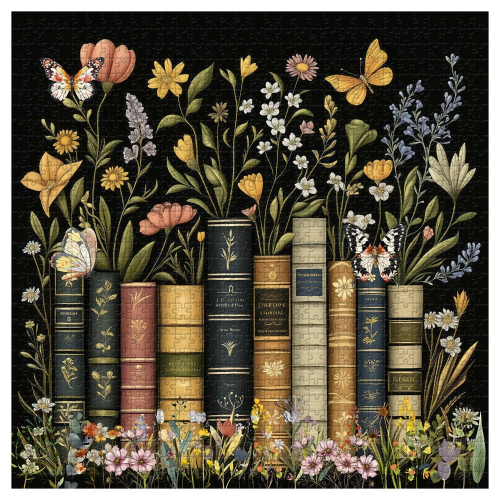 Wildflower Pages Jigsaw Wooden Puzzle 1000 Pieces