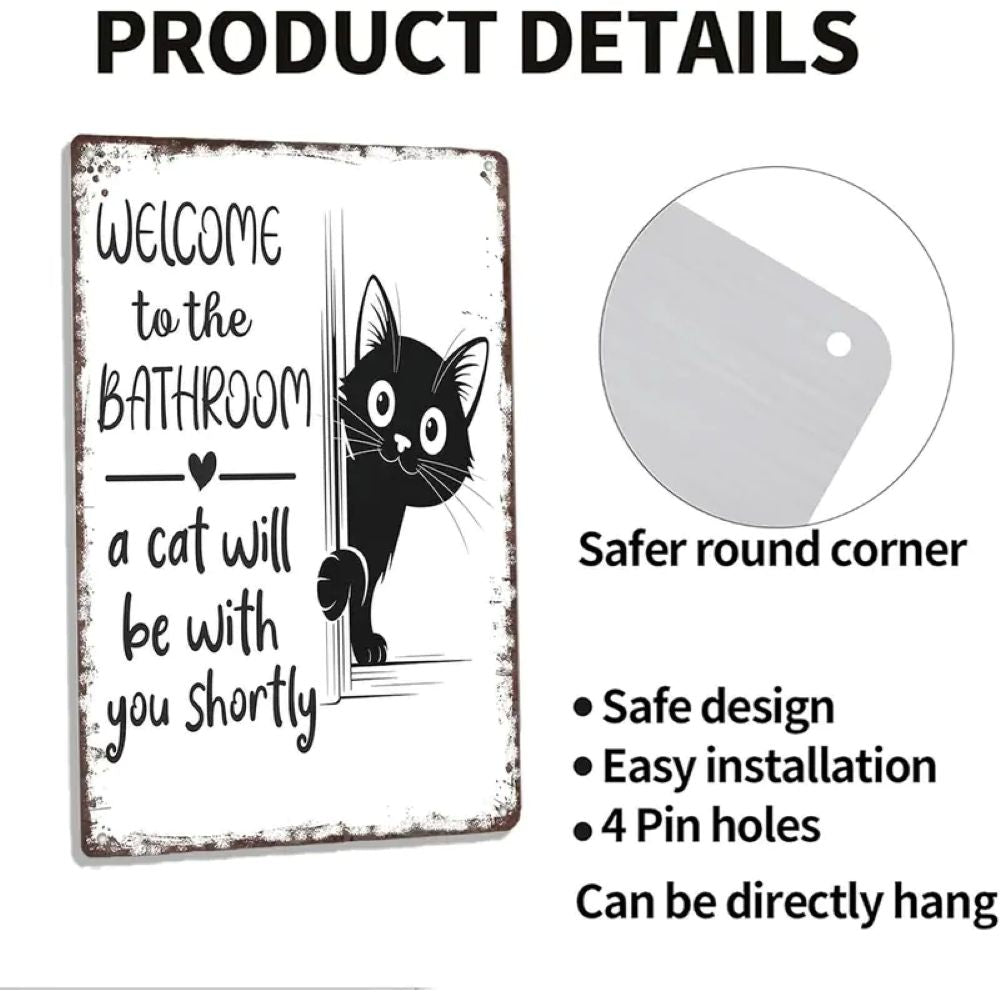 Vintage Humor Metal Sign - BW008
