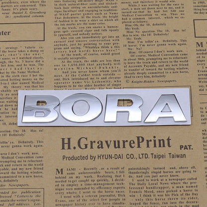 Bora - Emblem Sticker Badge, Funny Decals for Car, Truck, SUV, Motorcycle - TE032
