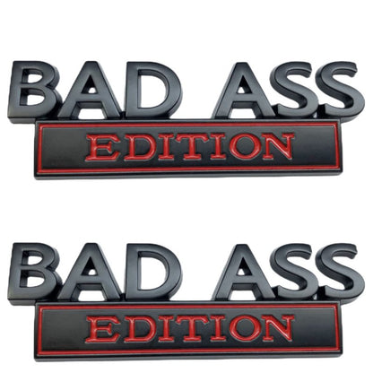 Bad Ass Edition - Emblem Sticker Badge, Funny Decals for Car, Truck, SUV, Motorcycle - TE005