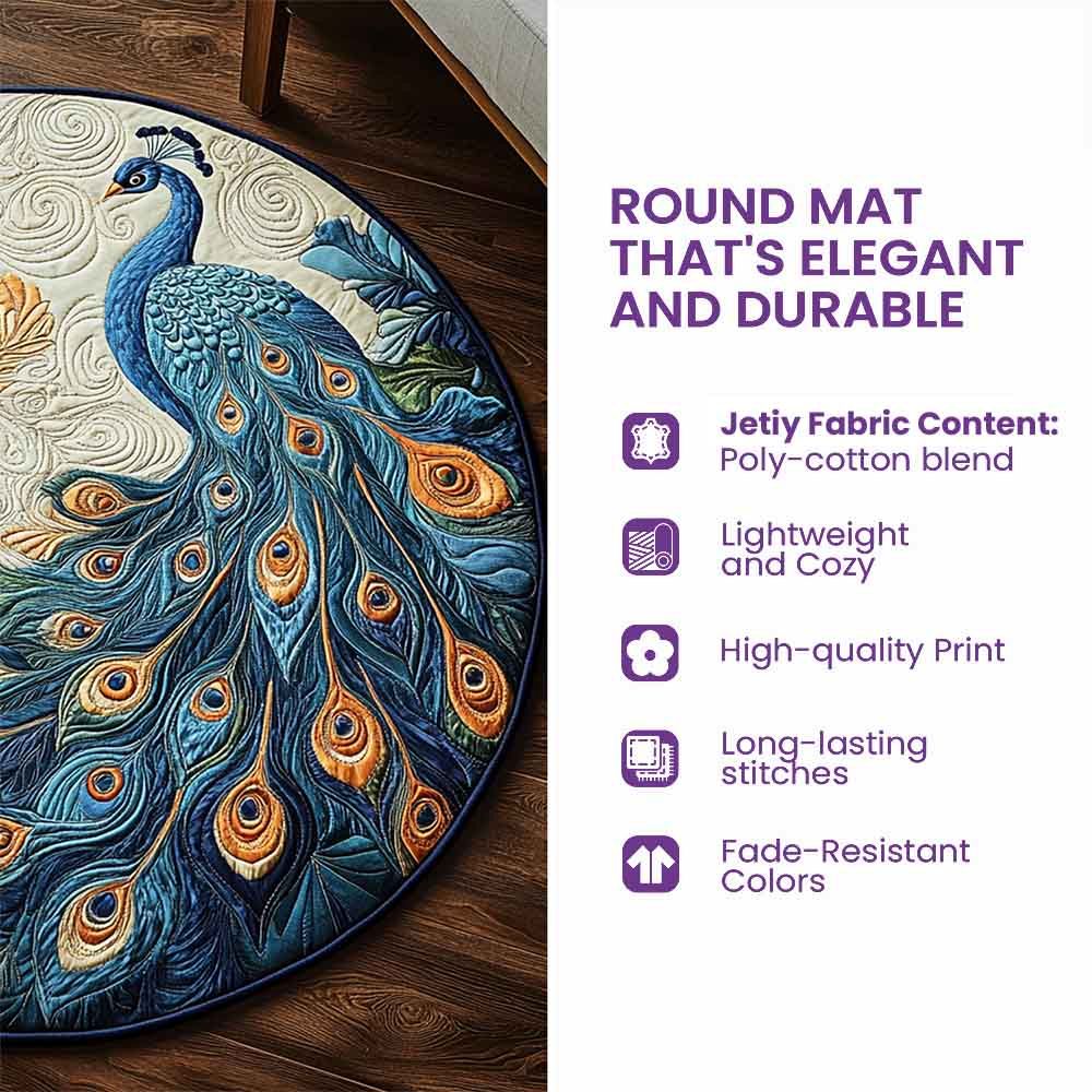 Farmstead Cow Round Rug - H560