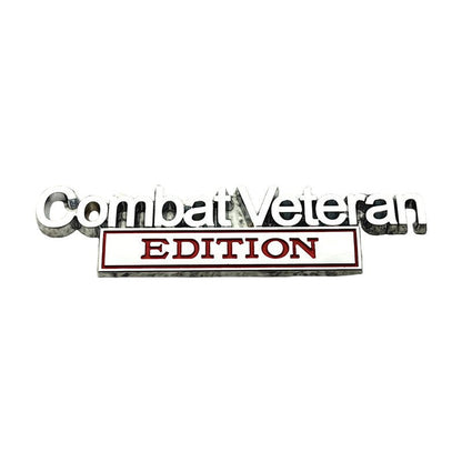 Combat Veteran - Emblem Sticker Badge, Funny Decals for Car, Truck, SUV, Motorcycle - TE007