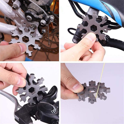 Snowflake - MultiTool 18-in-1 Stainless Steel Portable For Outdoor Adventure