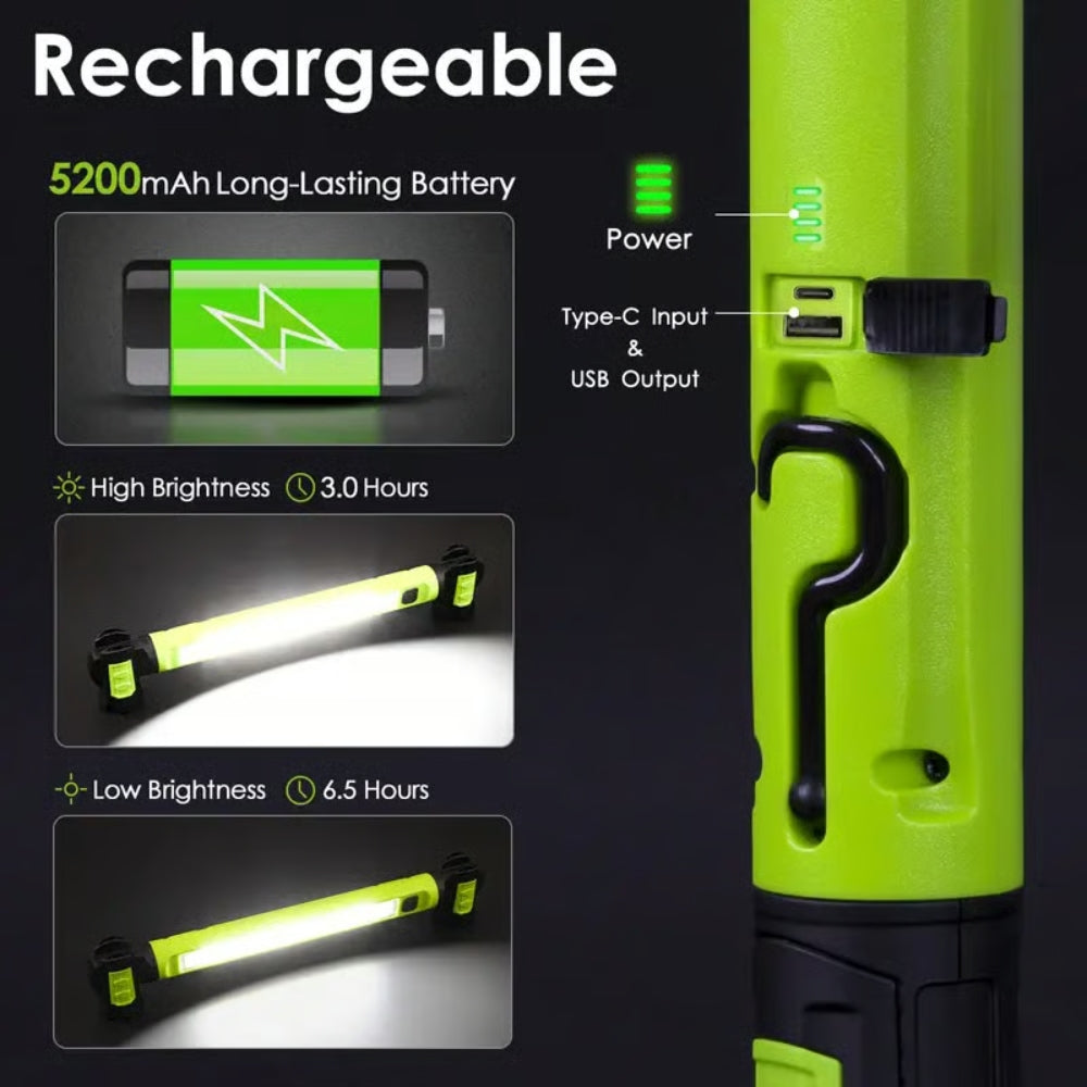 3000 Lumens Rechargeable Work Light - Bright, Tough & Built for Every Job