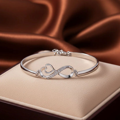 To My Granddaughter - Keep Me In Your Heart Infinity Bracelet