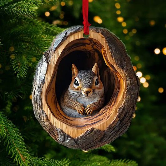 Squirrel - Animal Christmas Ornament CH002