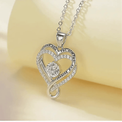 "To My Wife" Forever & Always Heart Necklace