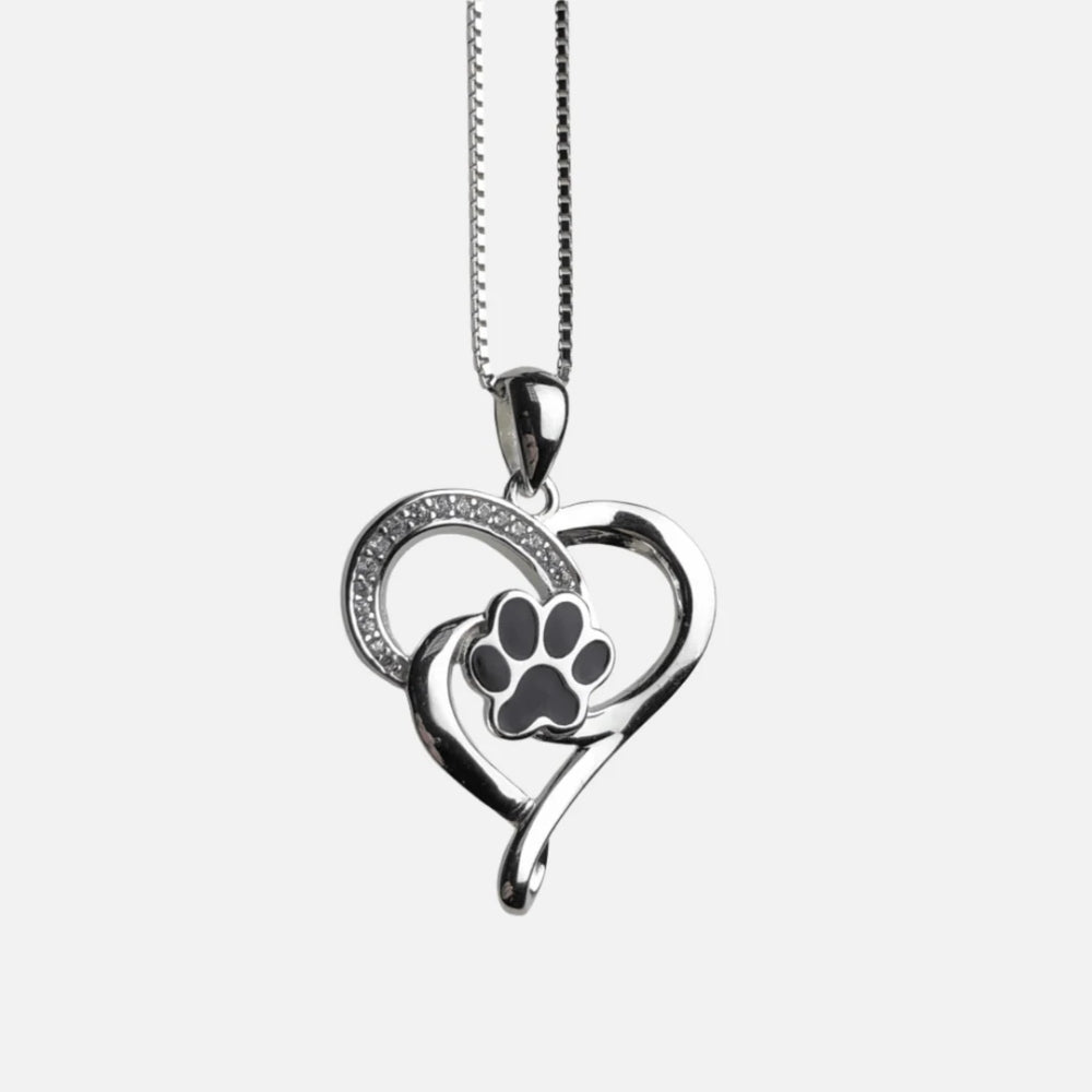 Infinite Heart Paw Necklace