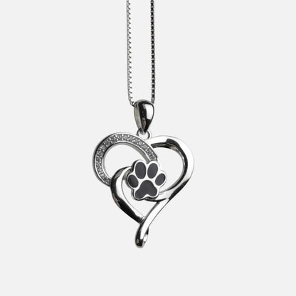 Infinite Heart Paw Necklace