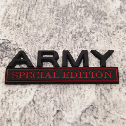 Army Special Edition - Emblem Sticker Badge, Funny Decals for Car, Truck, SUV, Motorcycle - TE019