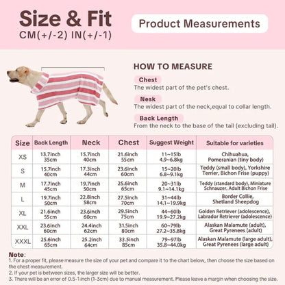 Quick-Drying Dog Bathrobe - Super Absorbent Soft Pet Towel Wrap