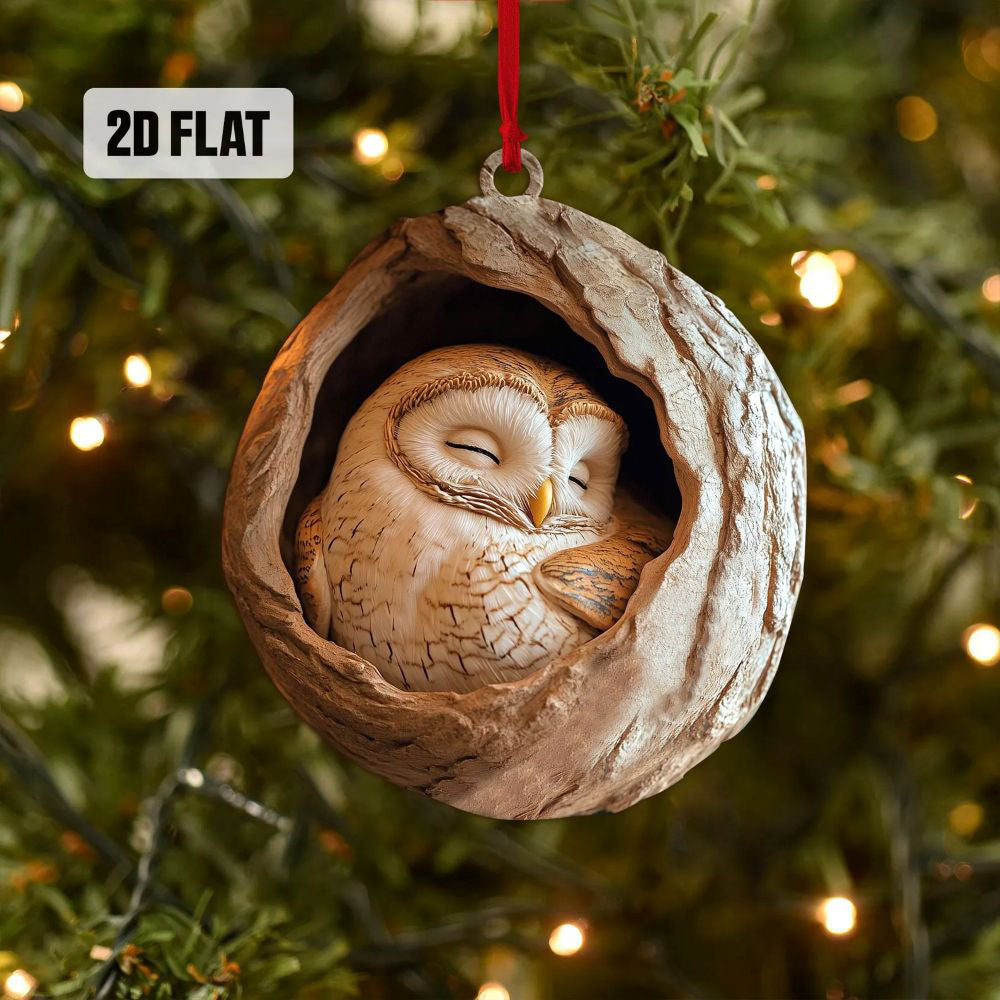 Cute Owl - Animal Christmas Ornament CH086