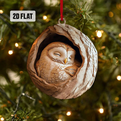 Cute Owl - Animal Christmas Ornament CH086