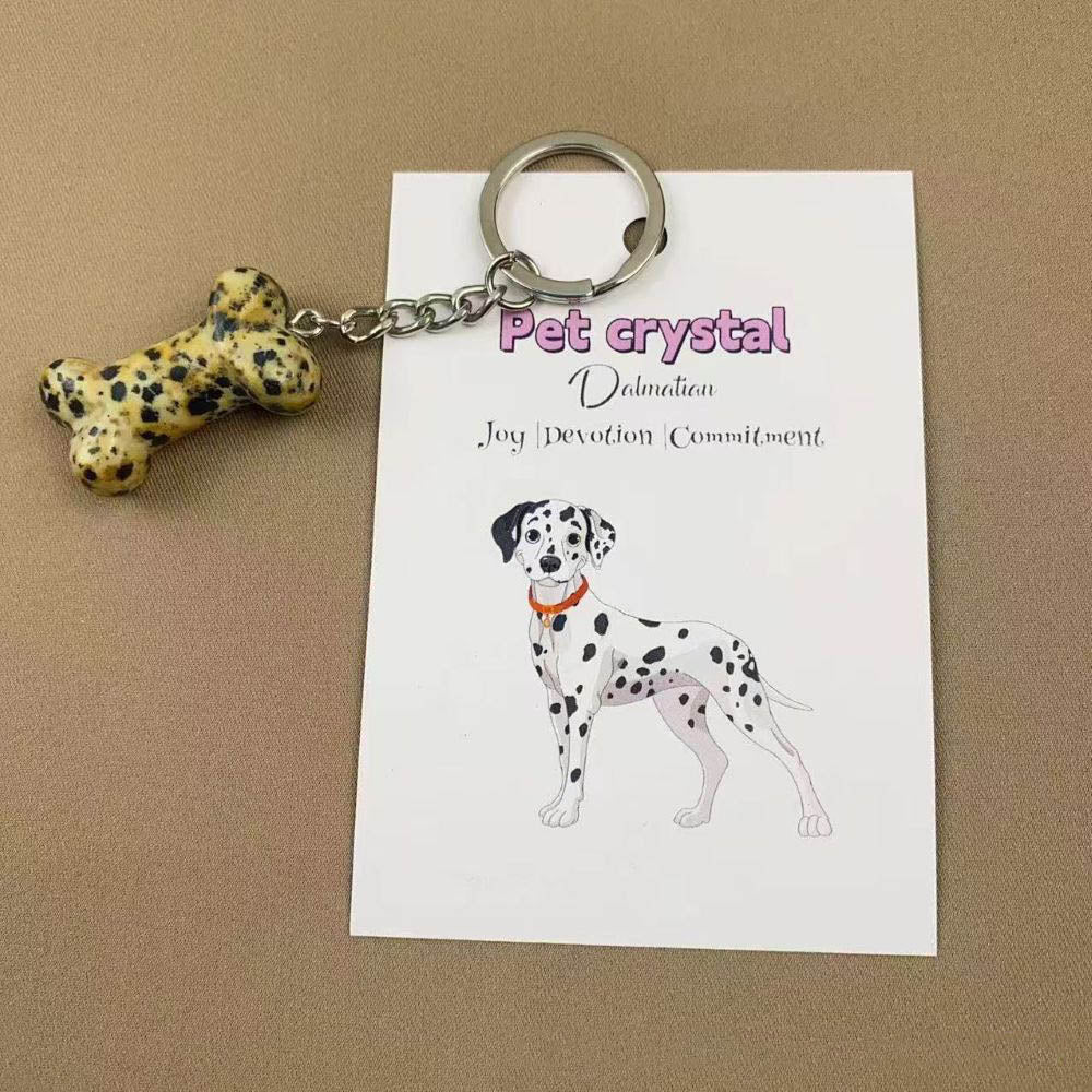 Pet Crystal Charm Keychain – Emotional Support Gift