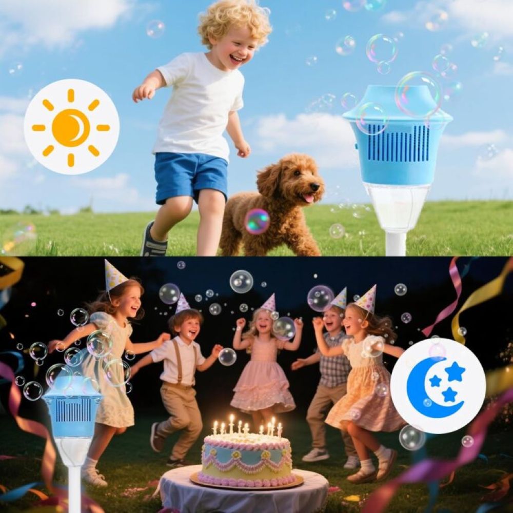 Adjustable-Height Magic Bubble Machine