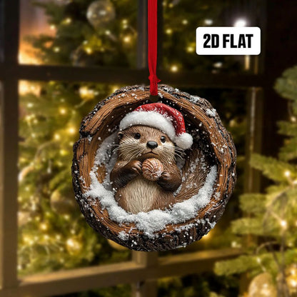 Otter - Animal Christmas Ornament CH084