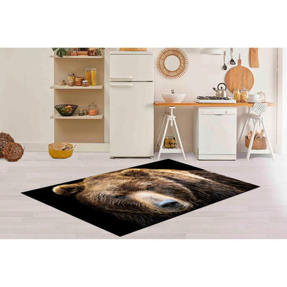 Realistic Bear Face - Wildlife Animal Area Rug - H631