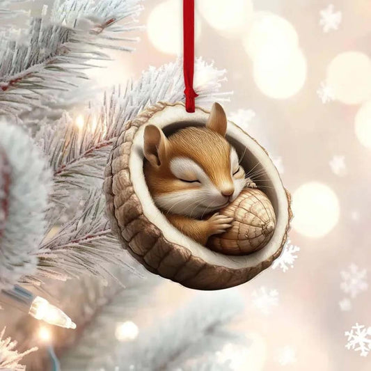 Squirrel - Animal Christmas Ornament CH031