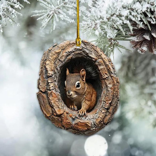 Squirrel - Animal Christmas Ornament CH032