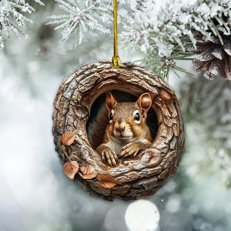 Squirrel - Animal Christmas Ornament CH033