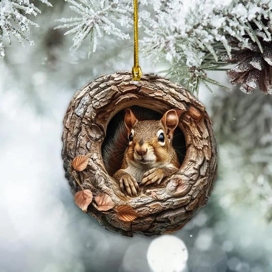 Squirrel - Animal Christmas Ornament CH033
