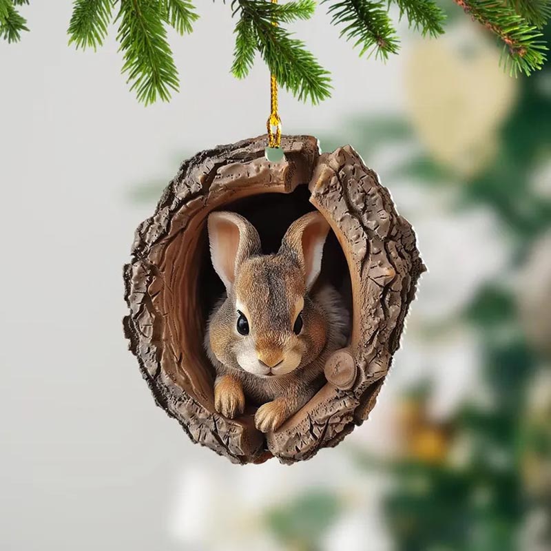 Bunny - Animal Christmas Ornament CH034