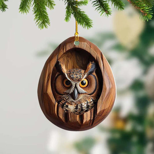 Owl - Animal Christmas Ornament CH036