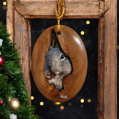 Squirrel - Animal Christmas Ornament CH052