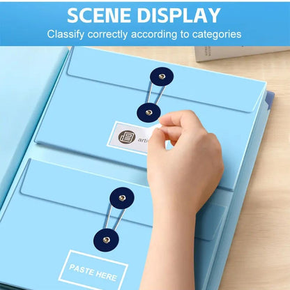 Accordion File Organizer Manila Pocket Document Folder for Passports, Birth Certificates & Important Papers, Office & Home Storage