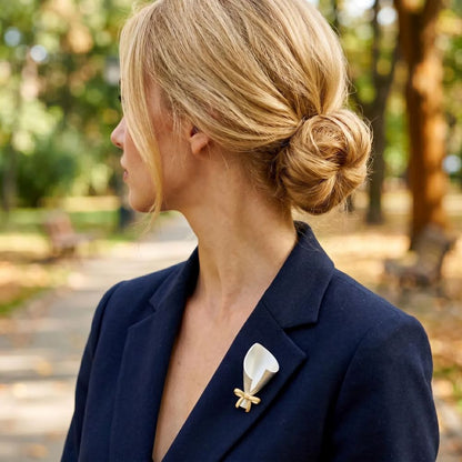 Real Flower Keepsake Brooch - Personalized Your Own Floral