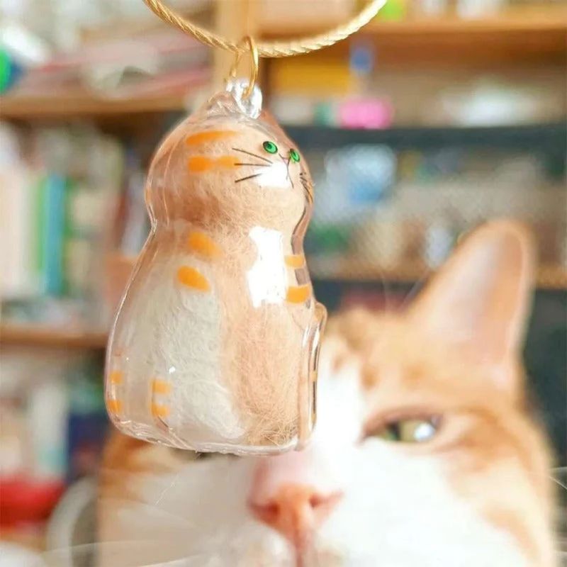 Cat Memorial Keychain Set - 6 Pcs
