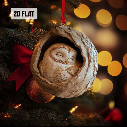 Cute Owl - Animal Christmas Ornament CH086