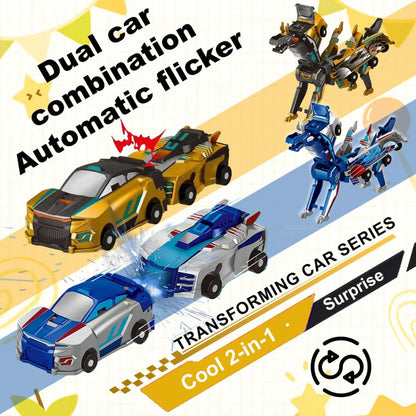 2-in-1 Transforming Dragon Car Toy with Collision Action