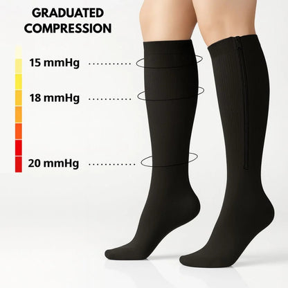 Zipper Compression Socks