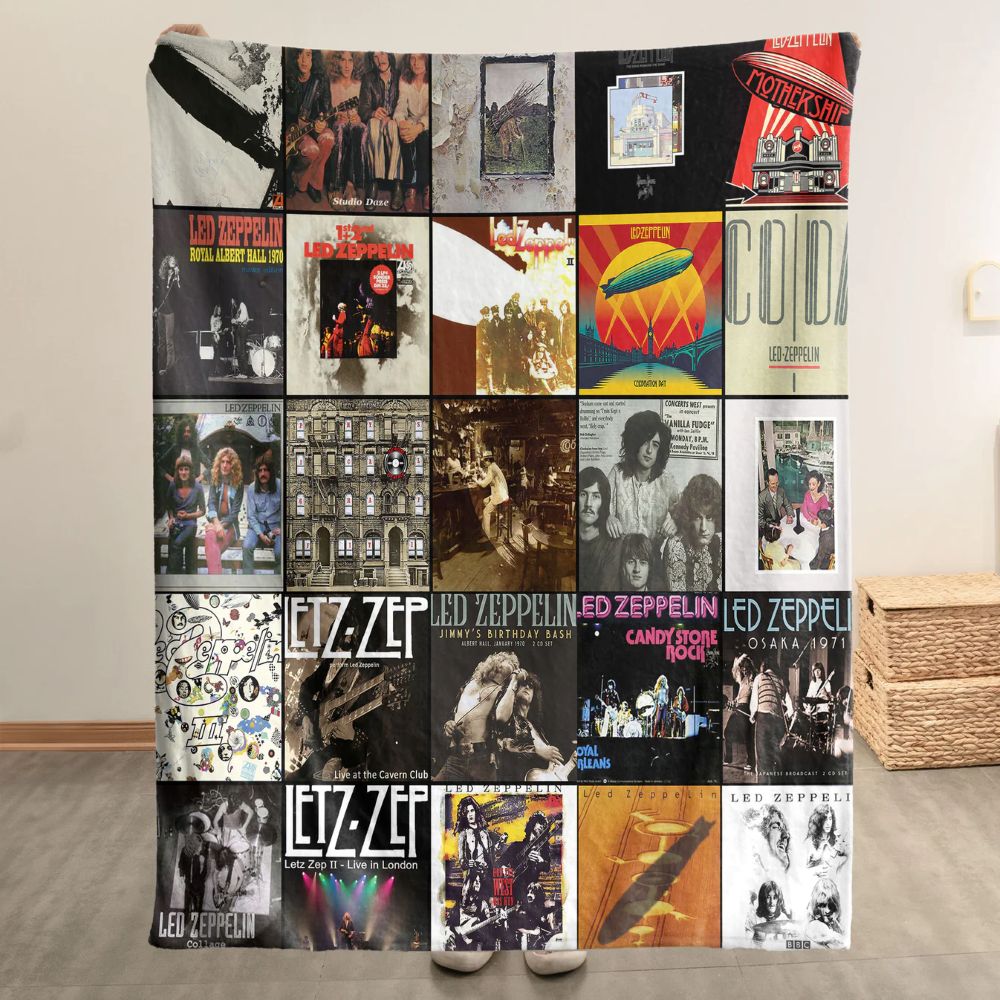 Led Zeppelin Blanket - D602 - A Legendary Album Cover Tribute for True Rock Fans