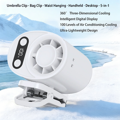 Portable Cooling Clip-On Fan - Rechargeable Clip Fan