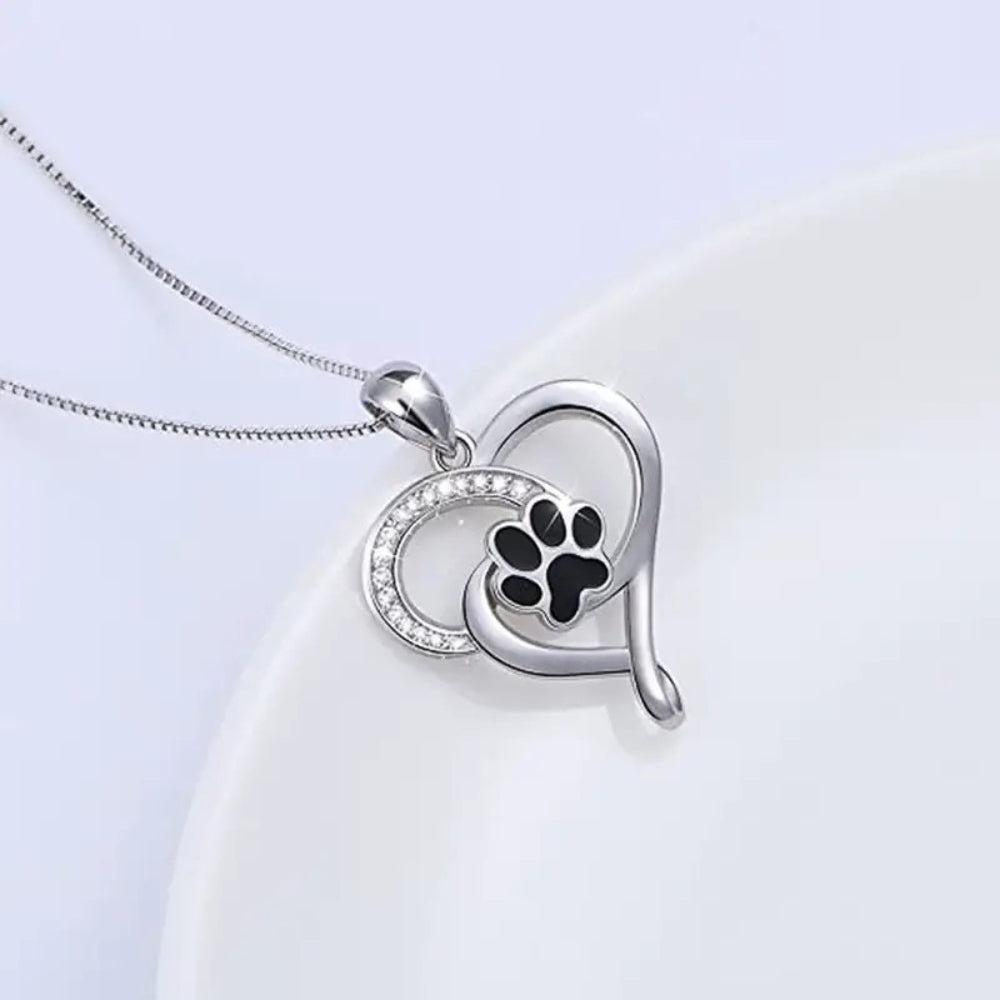 Infinite Heart Paw Necklace