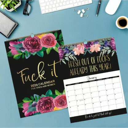 Fuck It Again – 2026 Calendar For Women Who’ve Had Enough