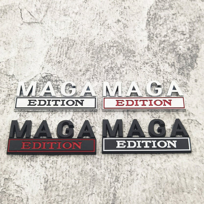 Maga Edition - Emblem Sticker Badge, Funny Decals for Car, Truck, SUV, Motorcycle - TE013