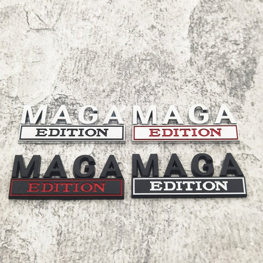 Maga Edition - Emblem Sticker Badge, Funny Decals for Car, Truck, SUV, Motorcycle - TE013