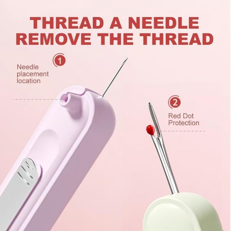 Automatic Needle Threader - 2 in 1 Threading and Thread Removal Tools